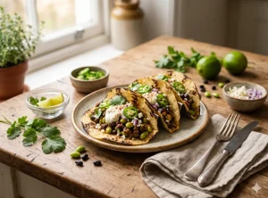 Black Bean & Edamame Tacos