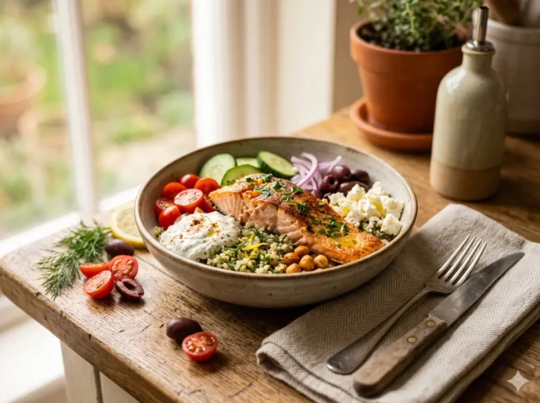 Mediterranean Salmon Bowl