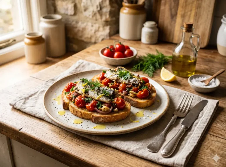 Sardine & Tomato Toast