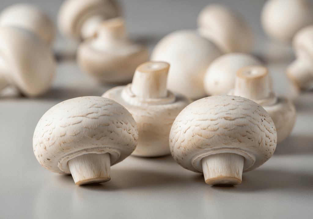 White Mushrooms - photograph