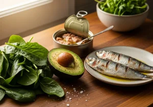 Foods High in Histamine: Spinach, Avocado, canned tuna, Sardines, dark chocolate
